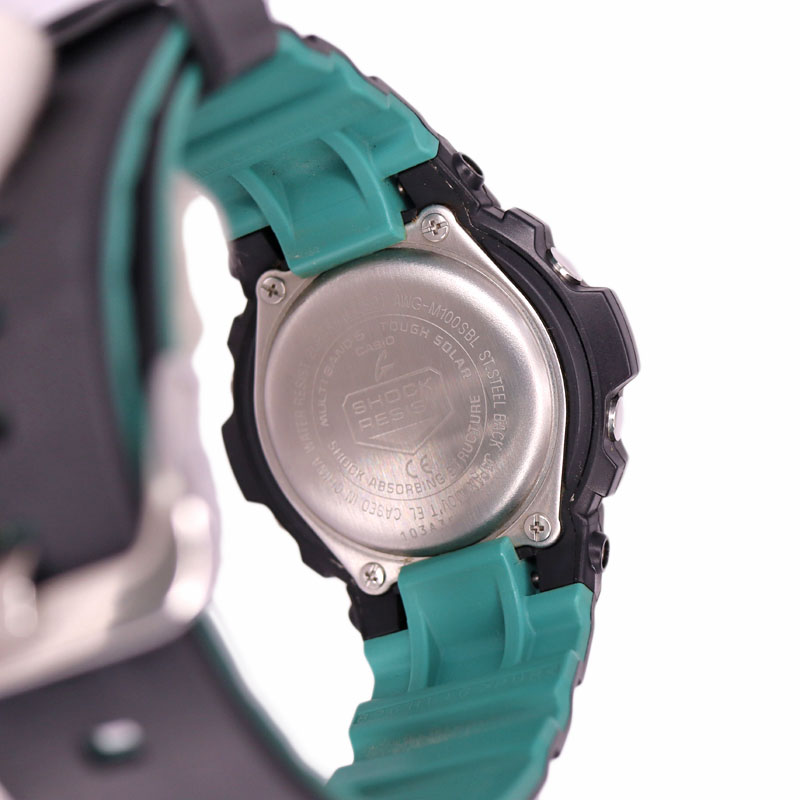 【極美品】CASIO　G-SHOCK　AWG-M100SBL 電波ソーラー 楽天市場】G-SHOCK デジタル×アナログ ジーショック 電波
