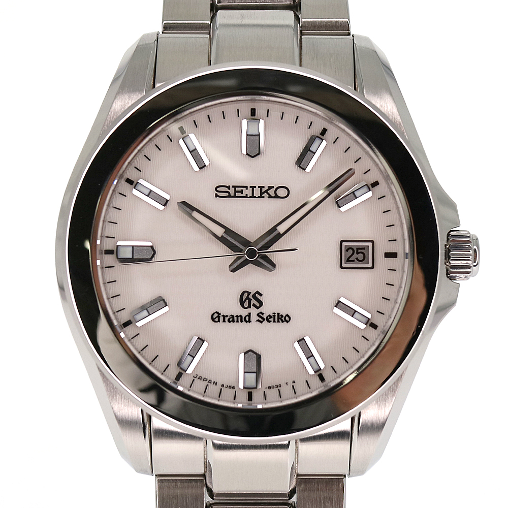 GRAND SEIKO【グランドセイコー】 SBGF017 8J56-8020 クォーツ カレンダー メンズ 腕時計 ステンレス 電池交換済 【中古】  USED-9　質屋 かんてい局小牧店 c21-2538