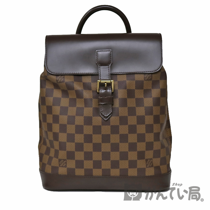 LOUIS　VUITTON【ルイヴィトン】　N51132 『ソーホー』 バックパック リュック ダミエキャンバス エベヌ(ブラウン系) 鞄　ブランド　ファッション　レディース　メンズ　ユニセックス【中古】USED【8】 質屋 かんてい局小牧店　c20-1943