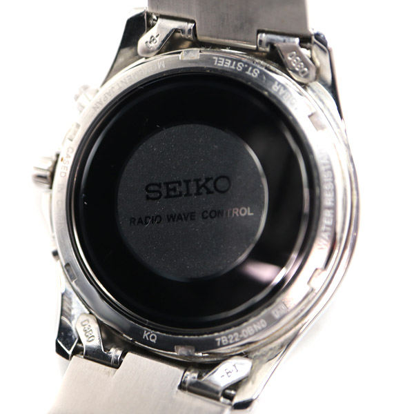 質屋かんてい局オンラインショップ / SEIKO【セイコー】 SBTM107 スピリット ステンレススチール ソーラー 電波受信機能 ファッション  ブランド メンズ 腕時計 USED-6【中古】 A21-4251 質屋 かんてい局茜部店