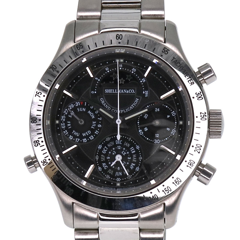 Shellman【シェルマン】6770-T006442 グランドコンプリケーション ミニッツリピーター クォーツ SS メンズ 腕時計【中古】USED-6 質屋 かんてい局小牧店 c22-2513
