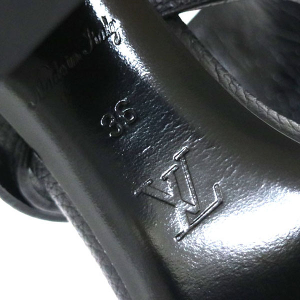 LOUIS VUITTON ホライズンライン　サンダル　ベロア　LV ブラック LOUIS VUITTON ホライズンライン サンダル ベロア LV ブラック