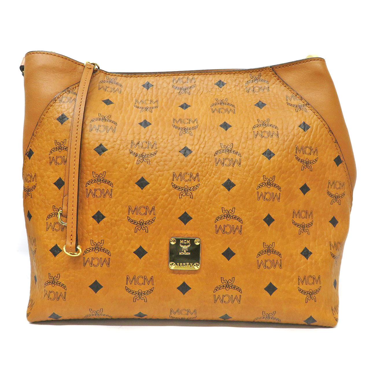 MCMミディアム Klara モノグラムレザー ホーボーバッグ