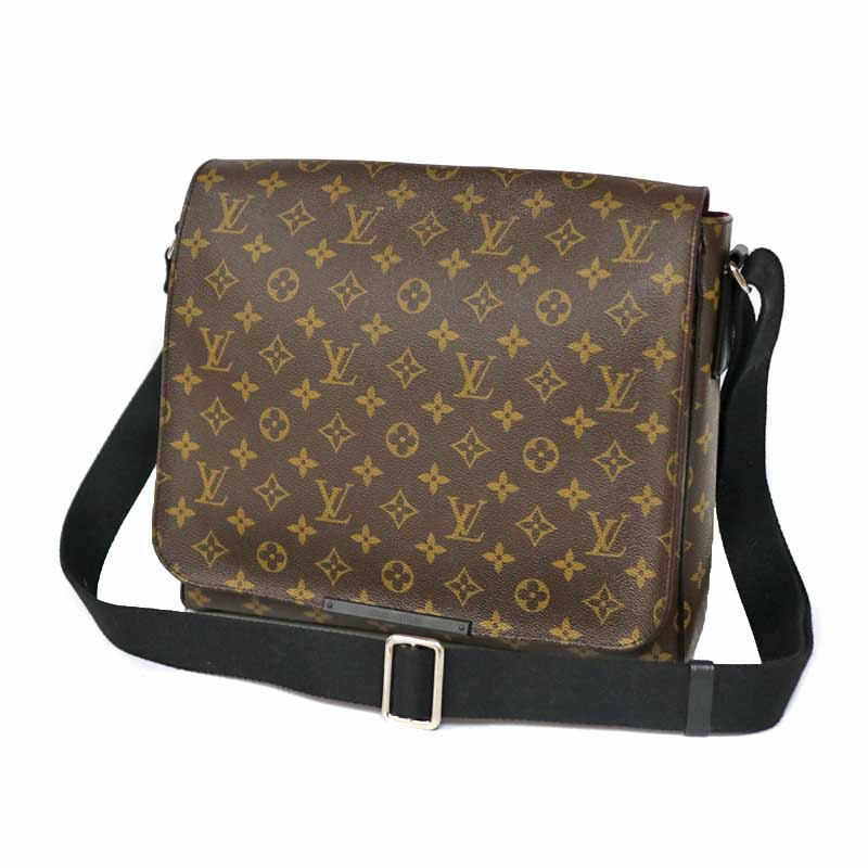 LOUIS VUITTON【ルイ ヴィトン】M40934 ディストリクト MM ショルダーバッグ ダミエ レザー ブラウン レディース メンズ  【中古】 USED-6　質屋 かんてい局小牧店 c22-2803