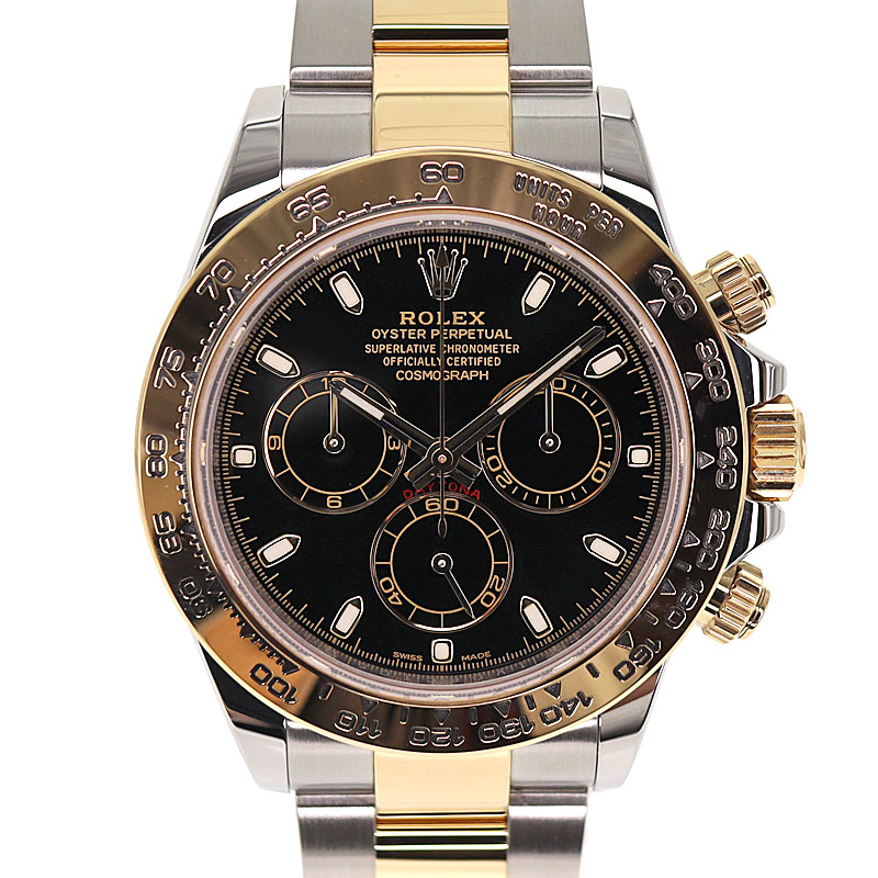 ロレックス Rolex 116503 コスモグラフ デイトナ コンビ(YG SS)ブラック メンズ 腕時計【中古】