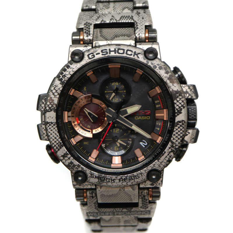 CASIO【カシオ】　MTG-B1000WLP-1AJR　MTG ワイルドクリフコラボ　G-SHOCK　ジーショック　ステンレススチール　タフソーラー　電波受信機能　ブランド　メンズ　腕時計　USED-8【中古】　A21-4322　質屋　かんてい局茜部店