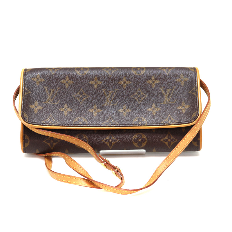 ルイヴィトン Louis vuitton M51852 ポシェットツインGM ショルダーバッグ モノグラム ブラウン【中古】