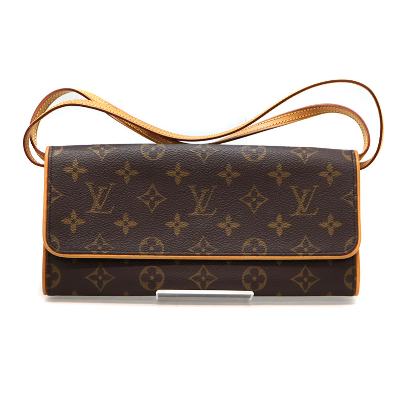 希少：ルイヴィトン ポシェットツイン GM モノグラム ショルダーバッグ