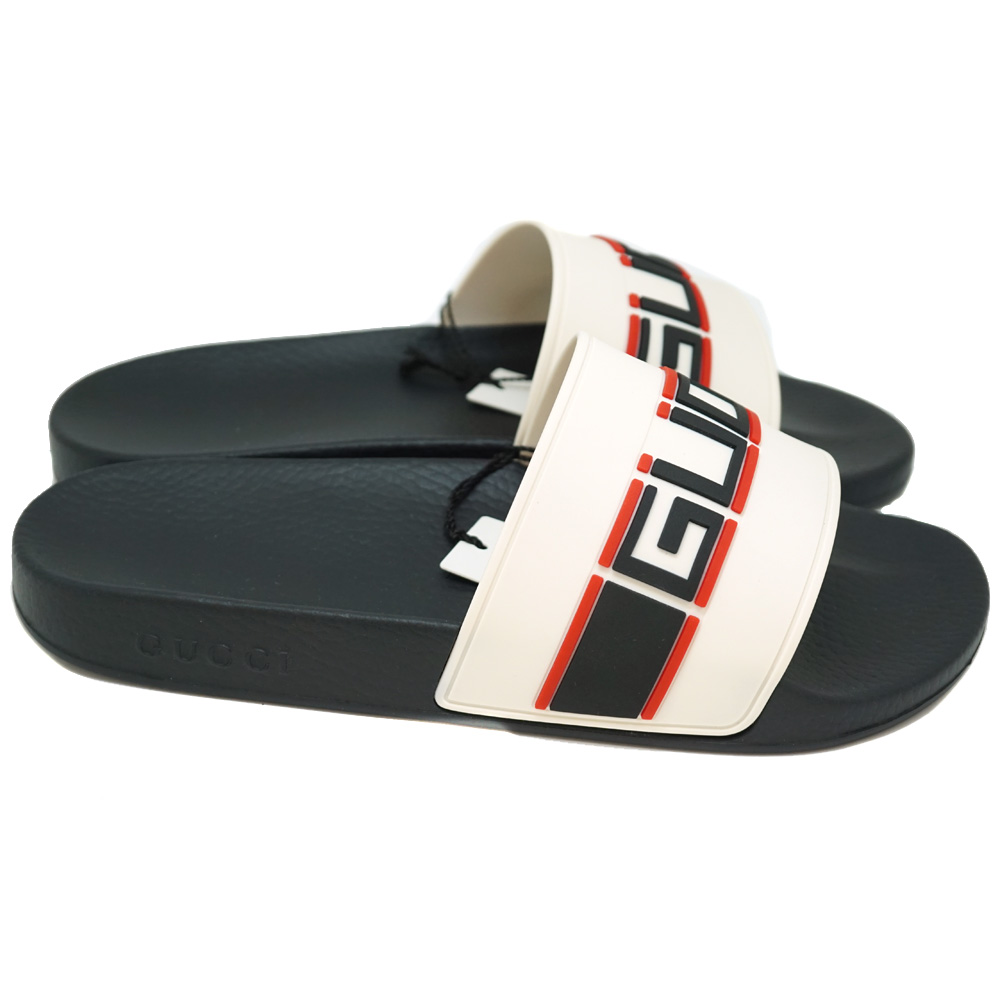 【極美品】【値下げ】GUCCI グッチ ラバーサンダル　ホワイト　サイズ: 39 極美品】【値下げ】GUCCI グッチ ラバーサンダル ホワイト