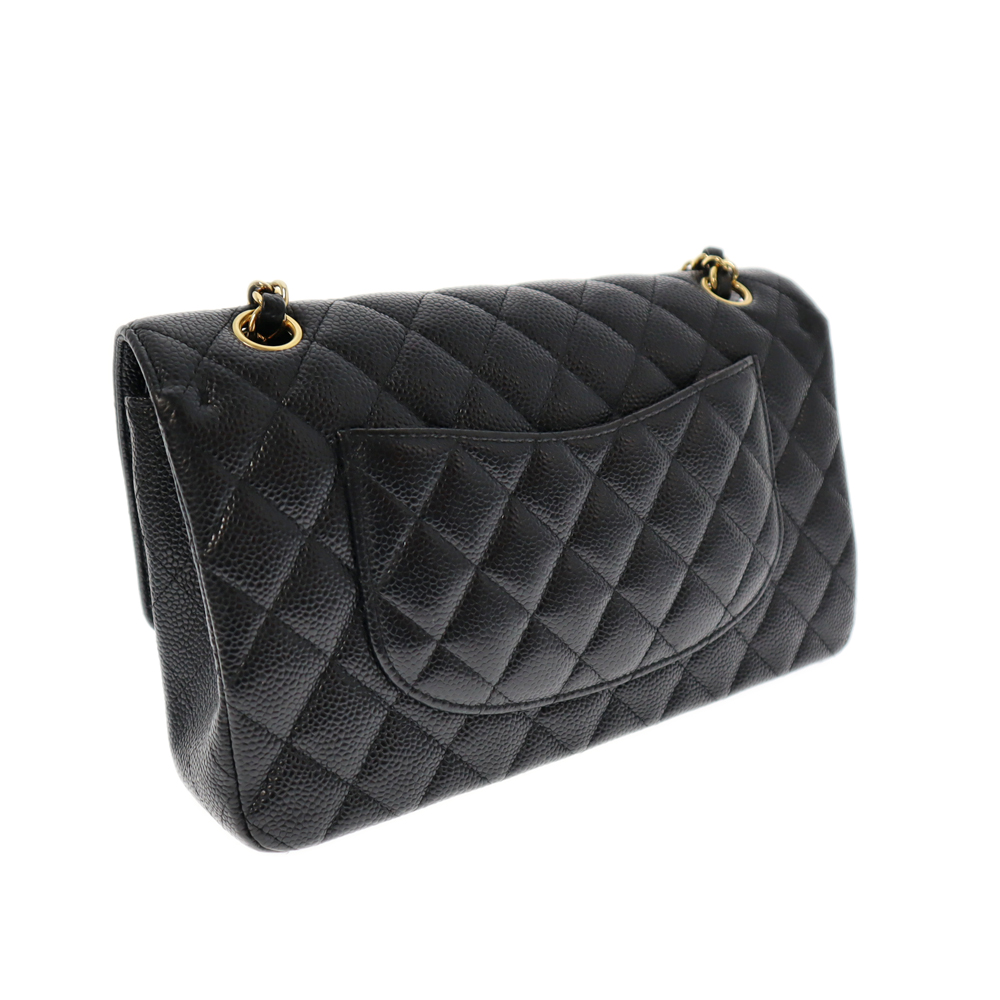 CHANEL レザー バッグ A01112 黒 シャネル CHANEL ショルダーバッグ A01112 ダブルフラップマトラッセ