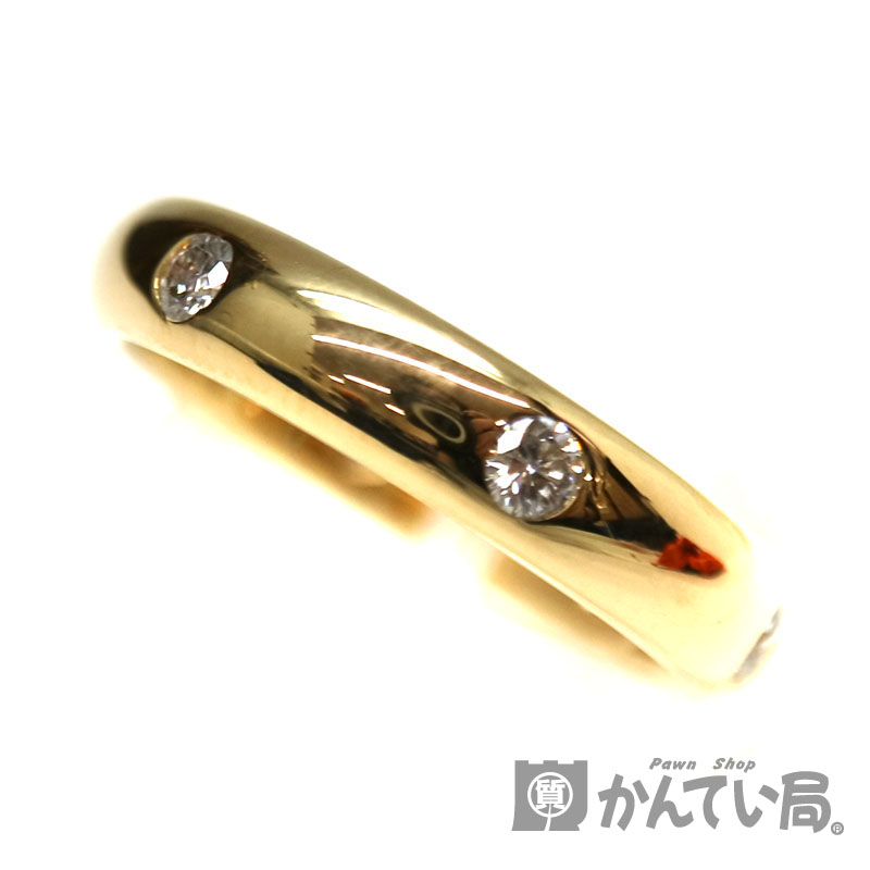 【値下げ】CARTIER【カルティエ】 ステラダイヤリング　6Pダイヤ　指輪　K18YG　750表記　金　イエローゴールド　サイズ表記：50　約10号　 ジュエリー　アクセサリー　新品仕上げ済み　USED-9【中古】A2003084　質屋　かんてい局茜部店