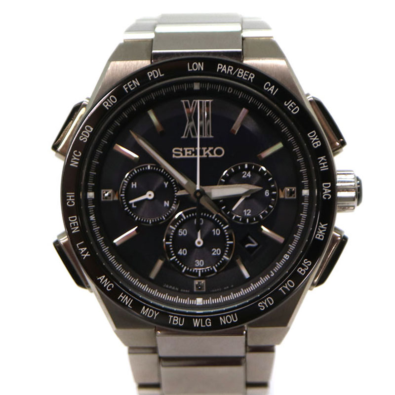 SEIKO【セイコー】　8B92-0AF0　ブライツ　電波ソーラー　10気圧防水　セラミック　チタン　ファッション　ブランド　腕時計　USED-8【中古】　A21-3663　質屋　かんてい局茜部店