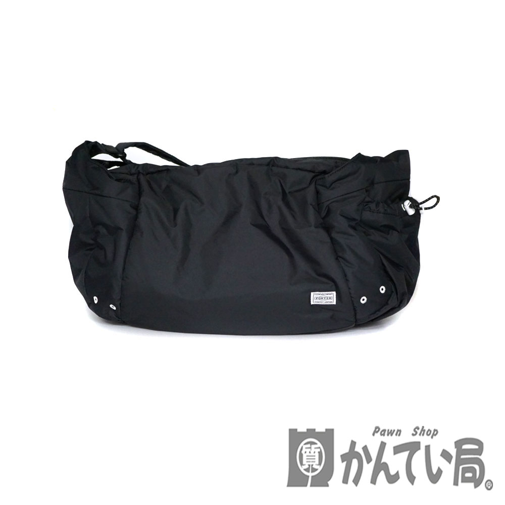 質屋かんてい局オンラインショップ Porter ポーター ボディバッグ ブラック 黒 ブラック ホワイト金具 メンズ 吉田鞄 鞄 かばん 中古 Used 6 質屋かんてい局北名古屋店 N 2515