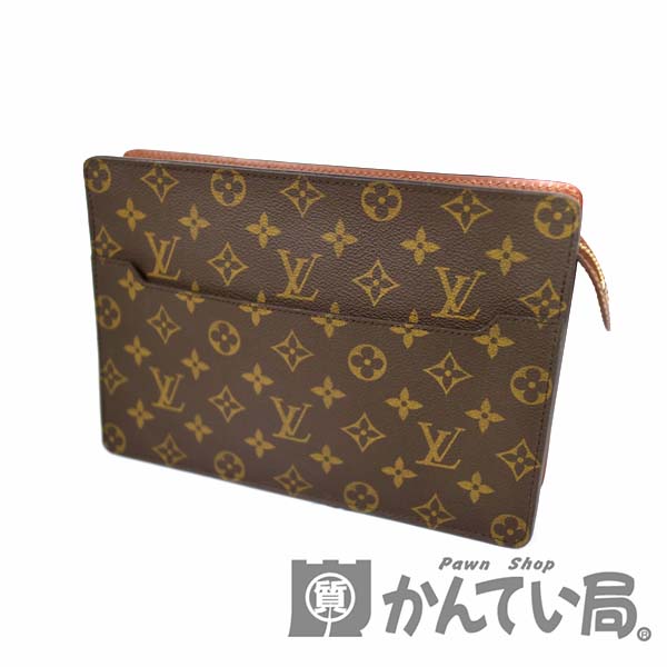 LOUIS VUITTON【ルイ・ヴィトン】M51795　ポシェットオム　セカンドバッグ　鞄　モノグラム　キャンバス　ブラウン系　メンズ【中古】　 USED-6　質屋　かんてい局小牧店　c20-2292