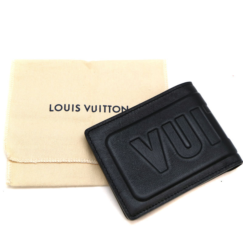 質屋かんてい局オンラインショップ / LOUIS VUITTON【ルイヴィトン】 M63235 ポルトフォイユ・ミュルティプル 札入れ ダーク・アンフィニティ  ブラック系 LV USED-10【中古】 a3101558028600168 質屋 かんてい局茜部店