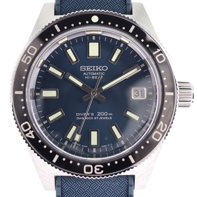 【新春セール】SEIKO【セイコー】　SBEX009　8L55-00E0　プロスペックス　ダイバーズ55周年モデル　自動巻き　メンズ　200m防水　メカニカルハイビート　ネイビー文字盤　ステンレススチール　ラバー　腕時計　【中古】　USED-8　質屋かんてい局小牧店　c22-2939