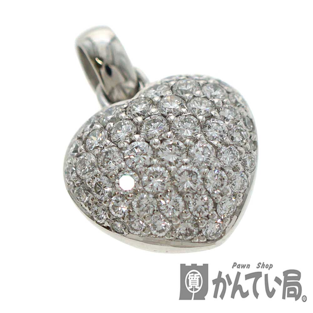 質屋かんてい局オンラインショップ / Pt900【プラチナ900】ペンダントトップ ハート ダイヤモンド1.50ct レディースアクセサリー  ジュエリー メレダイヤ【中古】USED-9 質屋 かんてい局北名古屋店 n20-2354