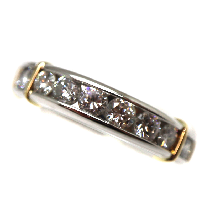 遺品整理 金 Pt900 D1.00ct 刻印 ゴールド ダイヤモンド リング 遺品整理」K18 金 刻印入り D1.00ct ダイヤモンドリング、サイズ
