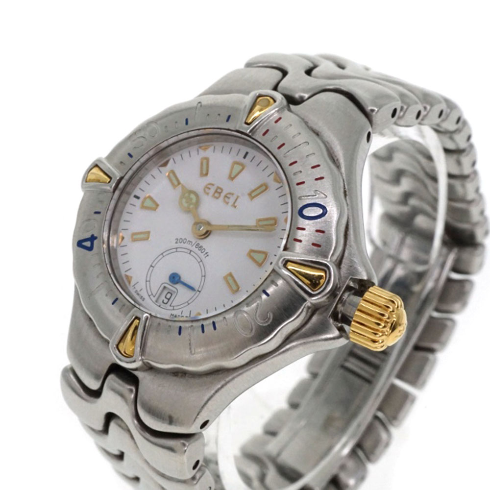 エベル スポーツウェーブ ウェーブ ゴールドスチール ホワイトダイヤル クォーツ エベル スポーツウェーブ ウェーブ ゴールドスチール ホワイト