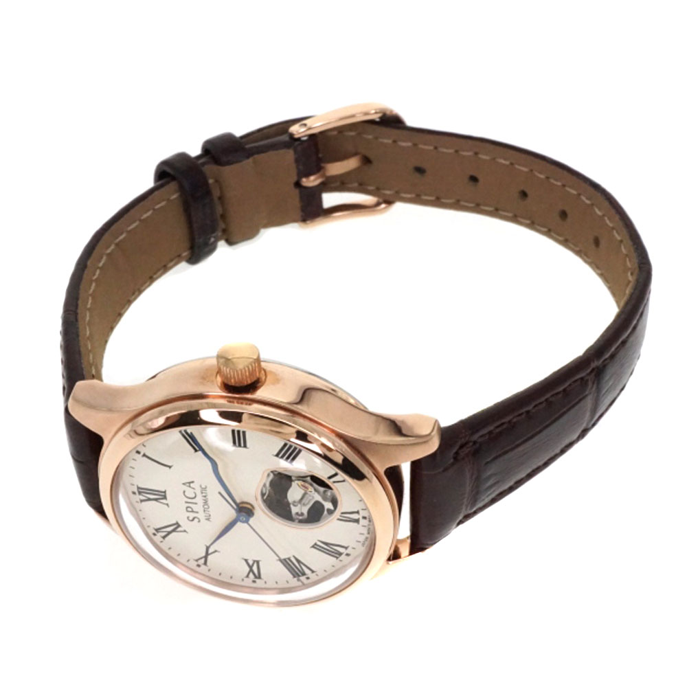 spica スピカ 腕時計 丸型 レディース 茶色 時計 - 時計