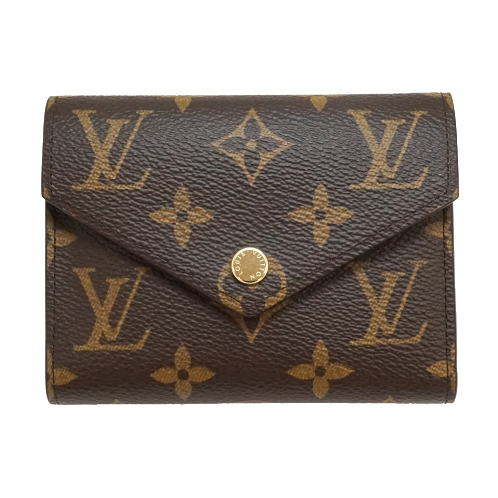 ルイ・ヴィトン LOUIS VUITTON モノグラム アンプラント ポルトフォイユ ヴィクトリーヌ 3つ折財布 M81428 イエロー【中古】 財布