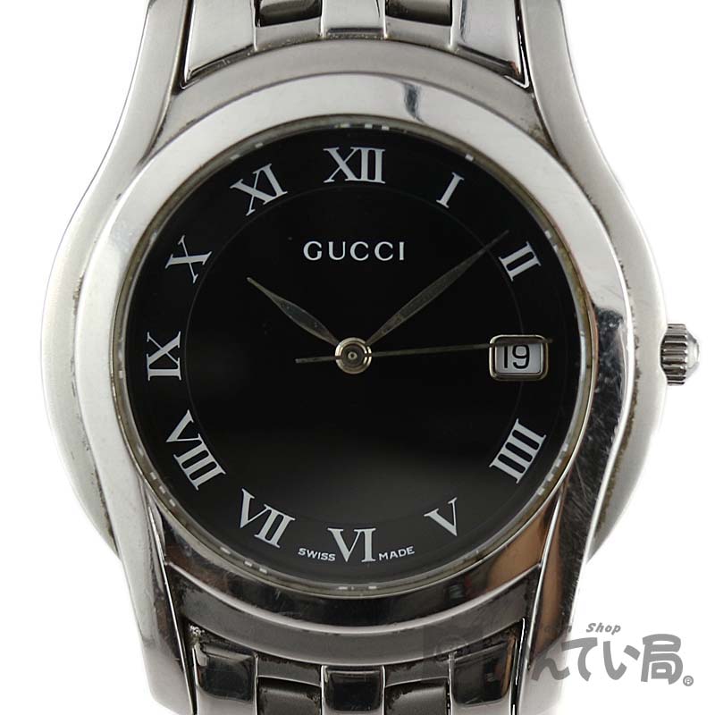 開梱 設置?無料 】 希少!!電池交換済 GUCCI グッチ 5500M クォーツ