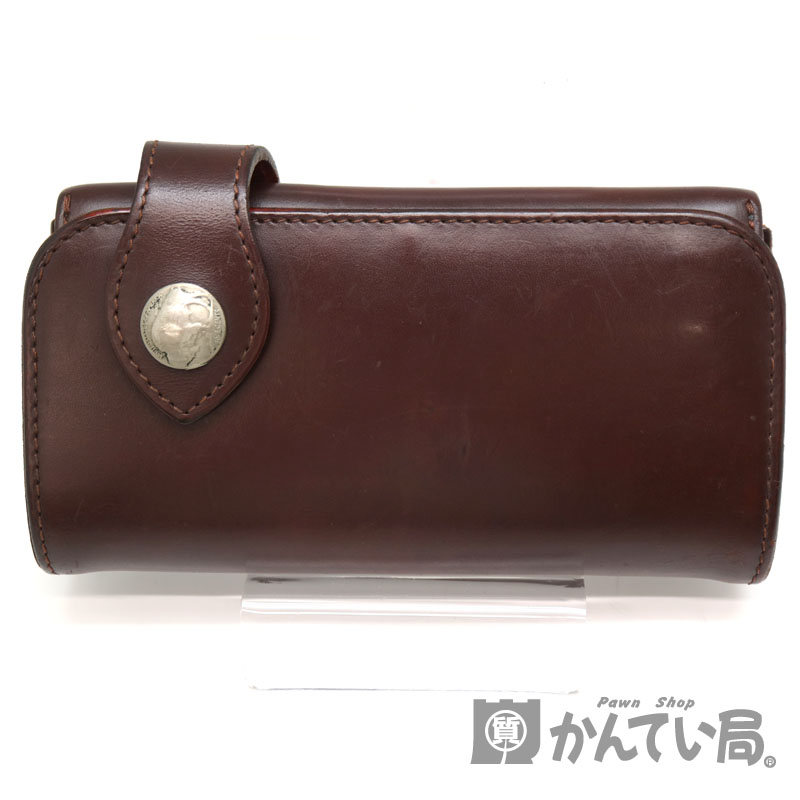 アルズニ エンボス加工 レザー 長財布 ブラウン 質屋かんてい局オンラインショップ / 茜部店 ALZUNI【アルズニ】レザー