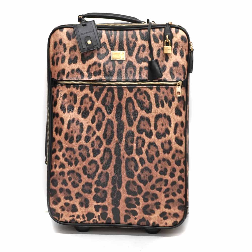 美品 PVCドルガバ レオパード ヒョウ柄 大型キャリーケース 旅行やビジネスに 質屋かんてい局オンラインショップ / 北名古屋店 ドルチェ＆ガッバーナ