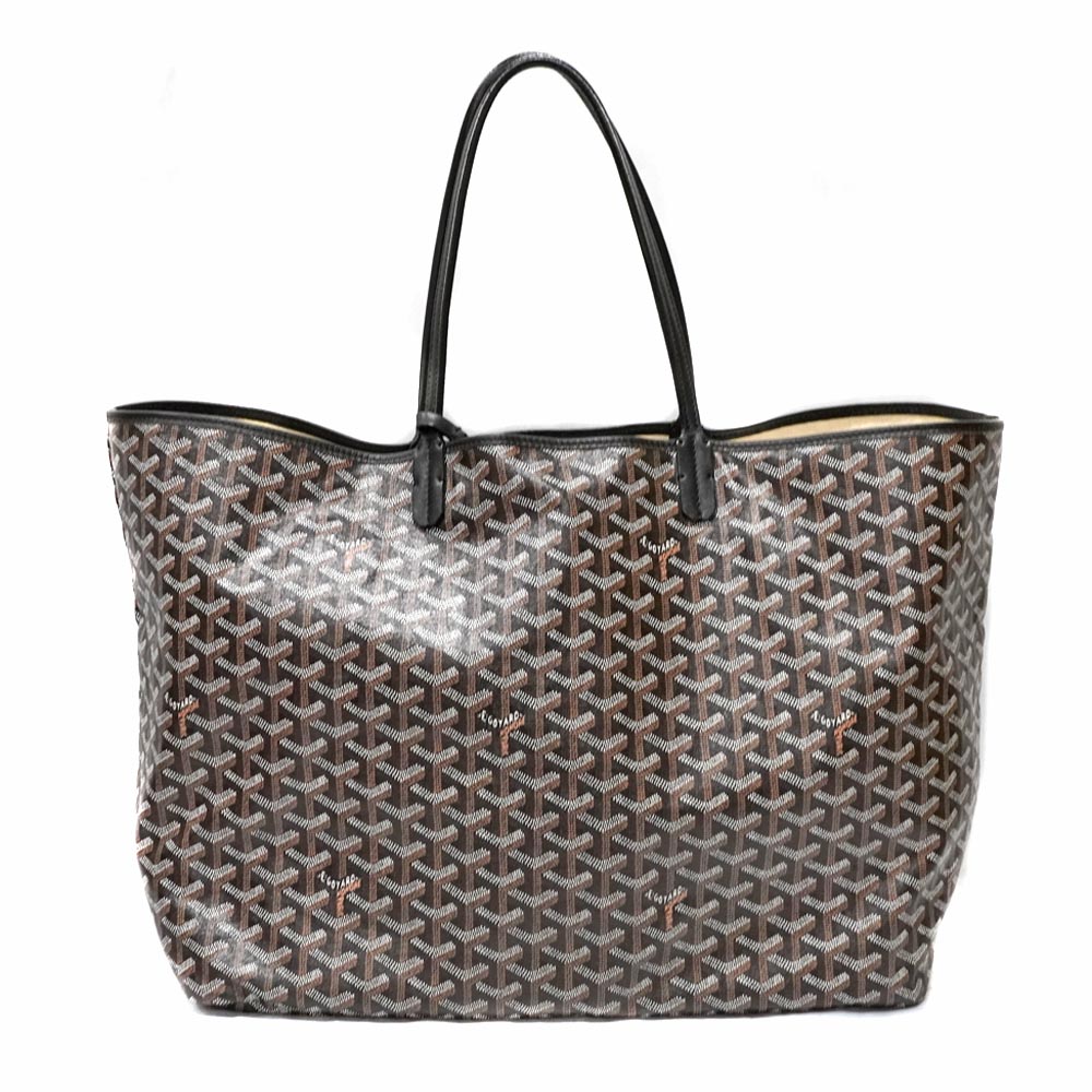 【GOYARD】大容量 サンルイGM ショッパーバッグ ブラック・中古 ゴヤールサンルイGM 黒 ユニセックス トートバッグ GOYARD 中古