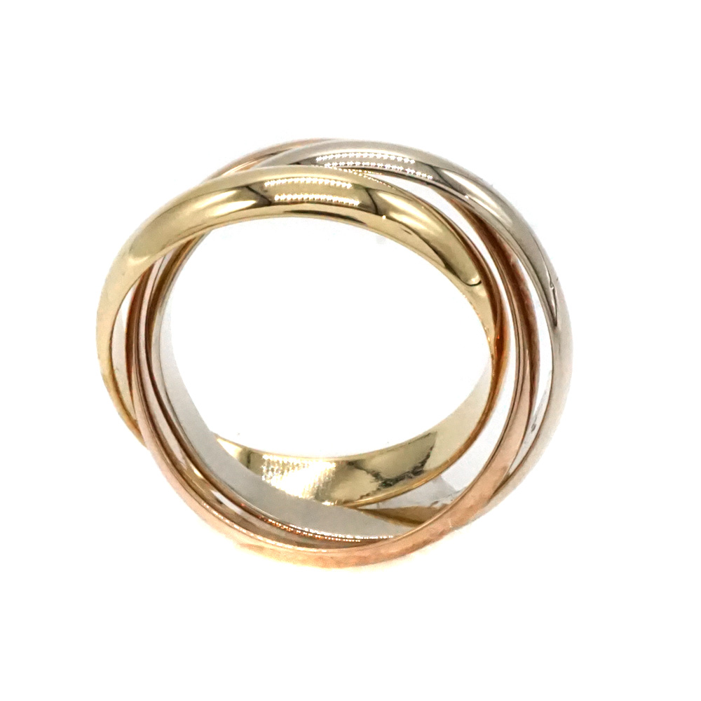 【カルティエ/Cartier】 トリニティリング 9号 K18YG/WG/PG Cartier カルティエ CARTIER トリニティ 9号 リング 指輪 3.4mm