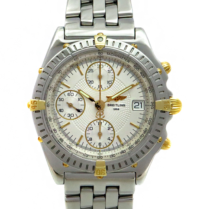 ブライトリング Breitling B13050.1 クロノマットビコロ/デイト ホワイト 【中古】