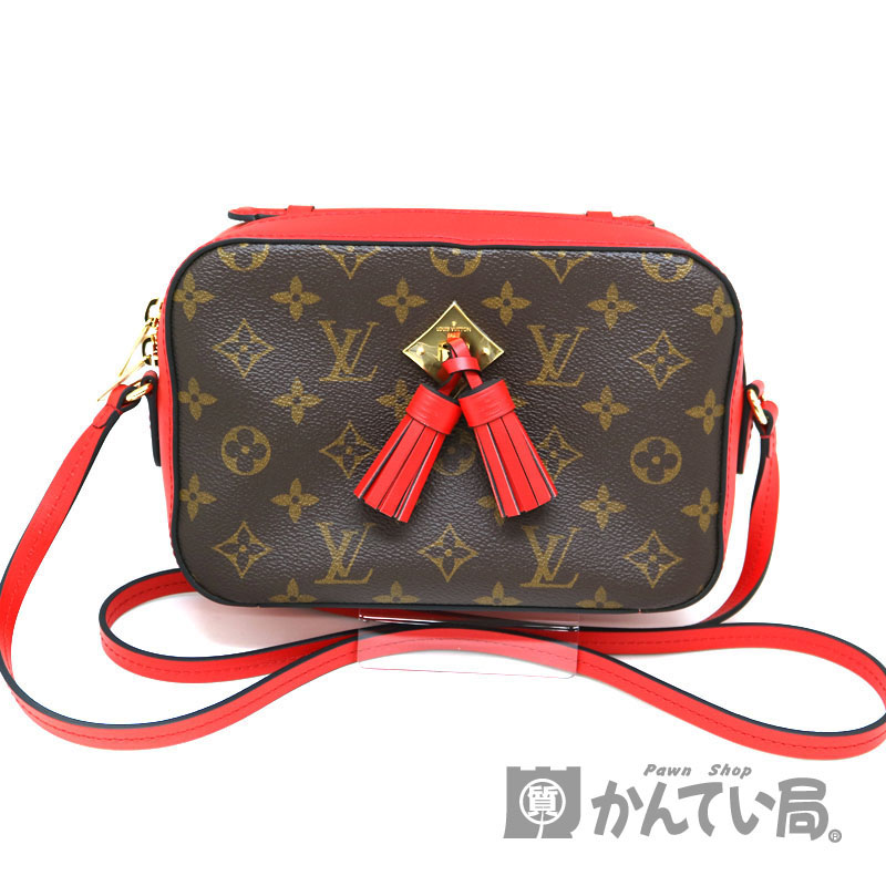 LOUIS VUITTON【ルイヴィトン】 M43556 サントンジュ　ショルダーバッグ　モノグラムキャンバス　コクリコ　ブラウン系×レッド系　LV　 USED-10　A2003652 質屋　かんてい局茜部店