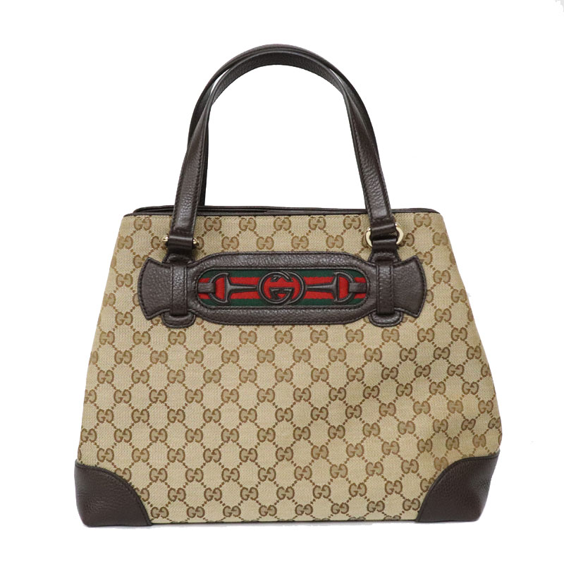 グッチ Gucci 296850 ホースビット ウェブライン トートバッグ【中古】