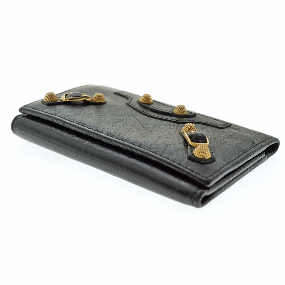 BALENCIAGA バレンシアガ キーケース レザー 6連 ブラック ゴールド 質屋かんてい局オンラインショップ / 北名古屋店 BALENCIAGA