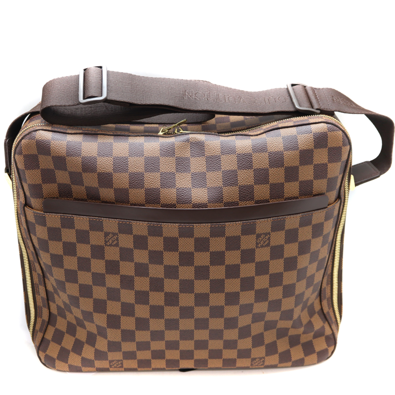 LOUIS VUITTON【ルイ・ヴィトン】　N45251　ドルソドゥロ　ショルダーバッグ　ダミエキャンバス　エベヌ　茶/ブラウン系　LV　 メンズ【中古】　USED-7　質屋　かんてい局茜部店　A22-5762