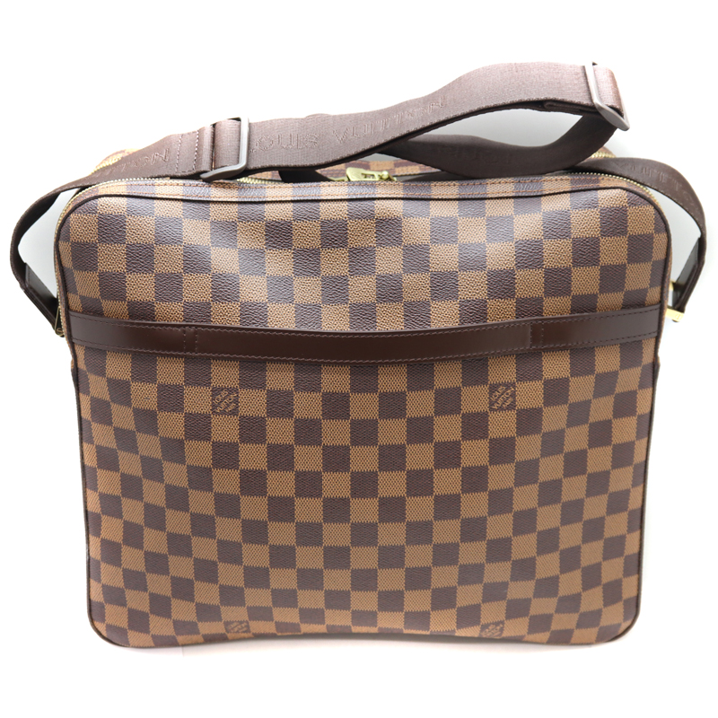 LOUIS VUITTON【ルイ・ヴィトン】　N45251　ドルソドゥロ　ショルダーバッグ　ダミエキャンバス　エベヌ　茶/ブラウン系　LV　 メンズ【中古】　USED-7　質屋　かんてい局茜部店　A22-5762