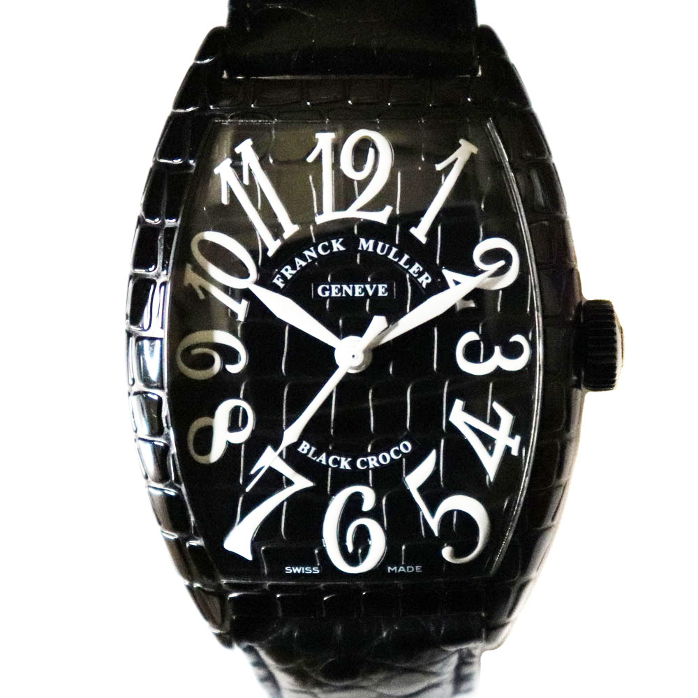 フランクミュラー Franckmuller 8880SCBLKCRO トノーカーベックス ブラック クロコ【中古】