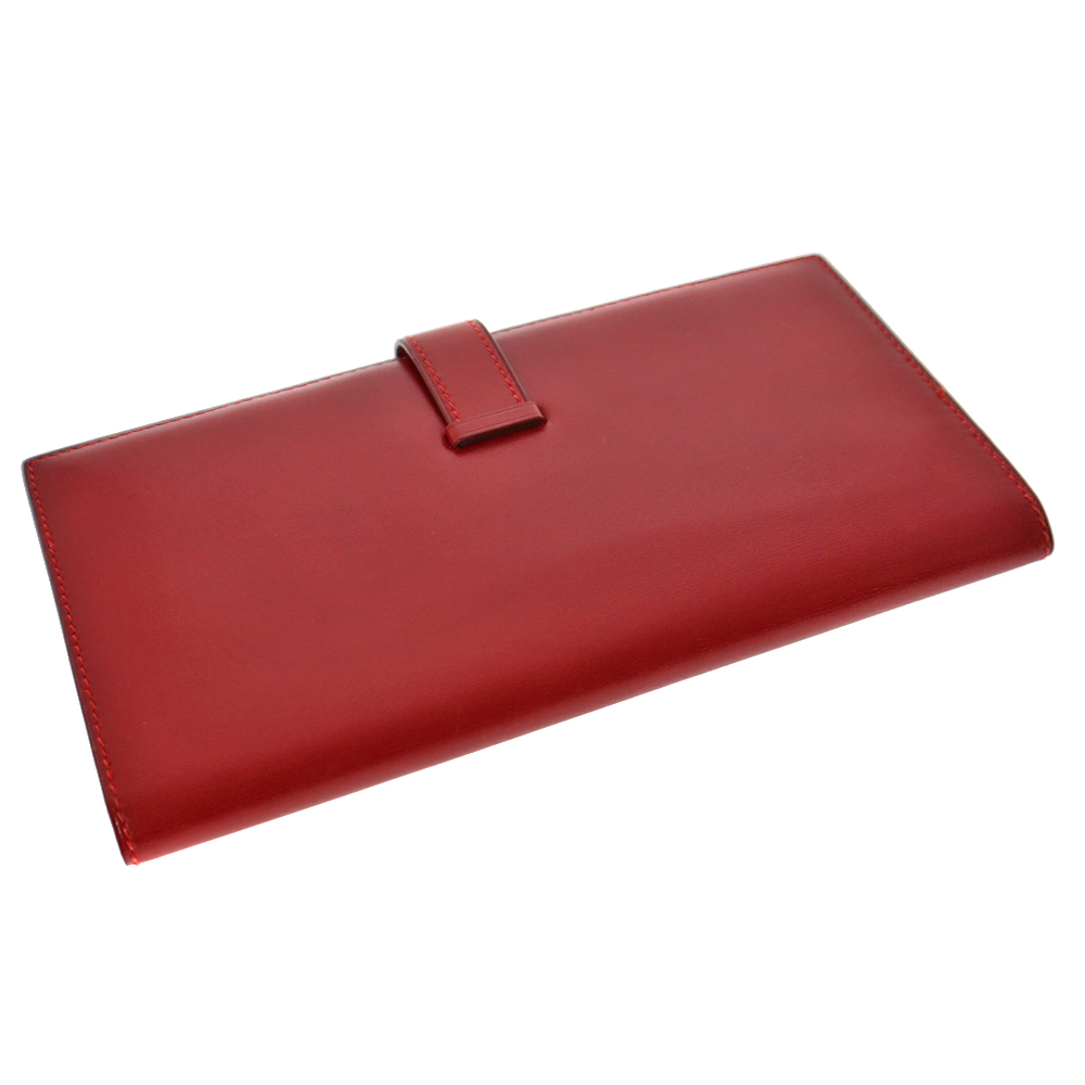 あんしん鑑定付　エルメス　べアン　長財布 箱付き　三つ折り 沖縄、北海道要相談 HERMES(エルメス)/ベアン3つ折り/ボックスカーフ×オレンジの買取