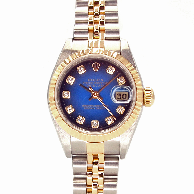 ロレックス Rolex 79173G デイトジャスト ブルーグラデーション 10Pダイヤ【中古】