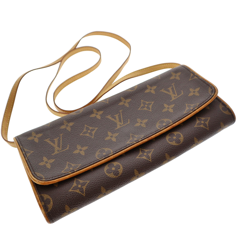 LOUIS VUITTON モノグラム ポシェット ツインGM ポーチ 質屋かん LOUIS VUITTON モノグラム ポシェット ツインGM ポーチ 質屋かん