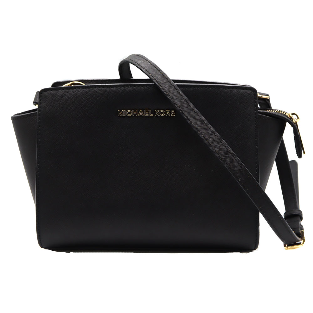 マイケルコース MICHAEL KORS 30T3GLMM2L ショルダーバッグ レディース ブラック ［中古］
