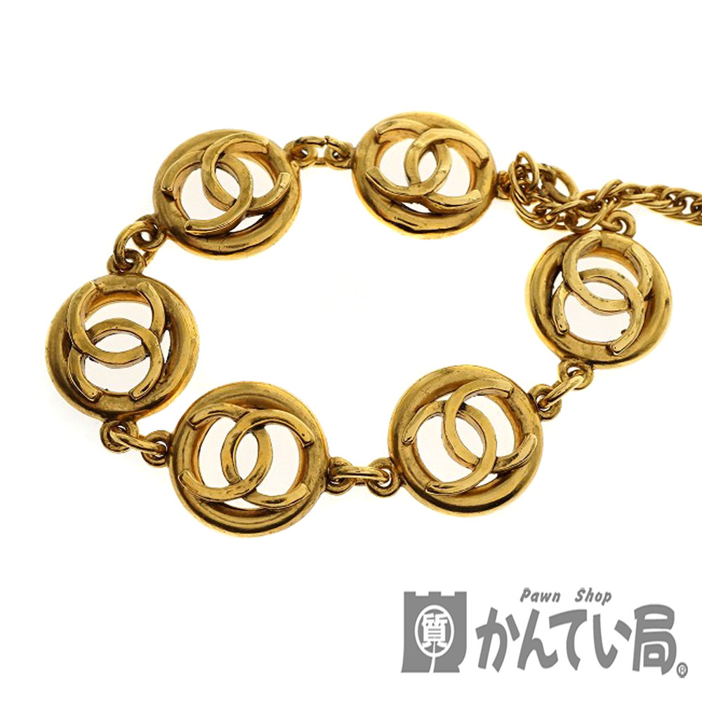 CHANEL【シャネル】ブレスレット ゴールド ココマーク レディース アクセサリー 約19cm～23.5cm 【中古】USED-6 質屋 かんてい局細畑店 h2003322