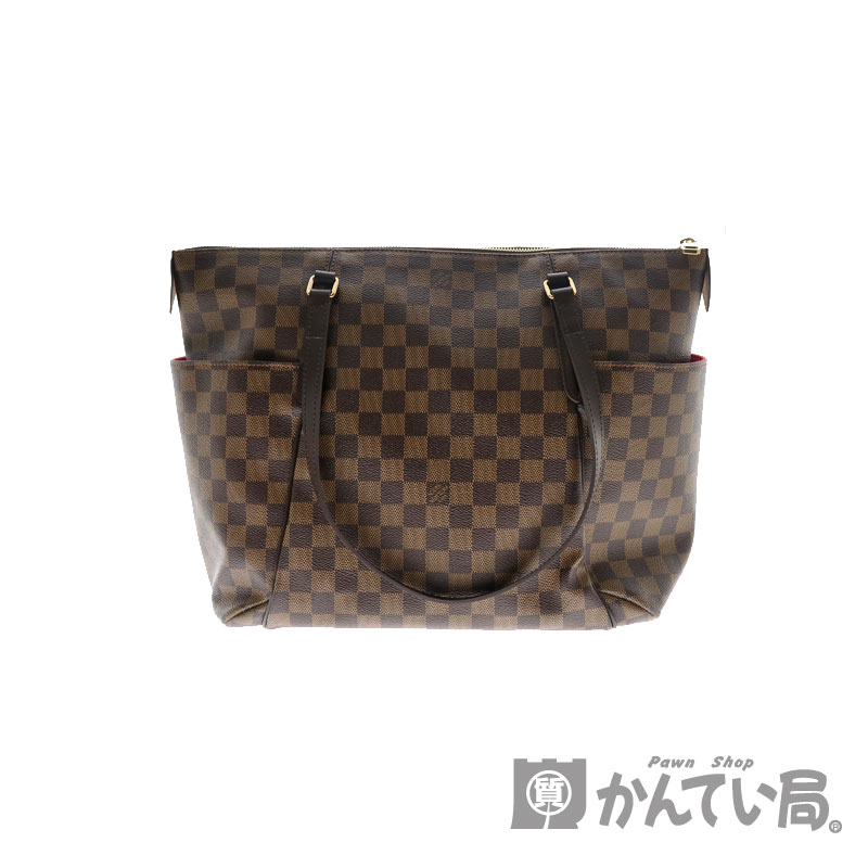 【ルイ・ヴィトン】ショルダーバッグ　トータリーMM　M41281　トートバッグ　ダミエ　キャンバス　ブラウン系　レディース　LOUIS　VUITTON【中古】USED-7　質屋　かんてい局　小牧店　c20-2898