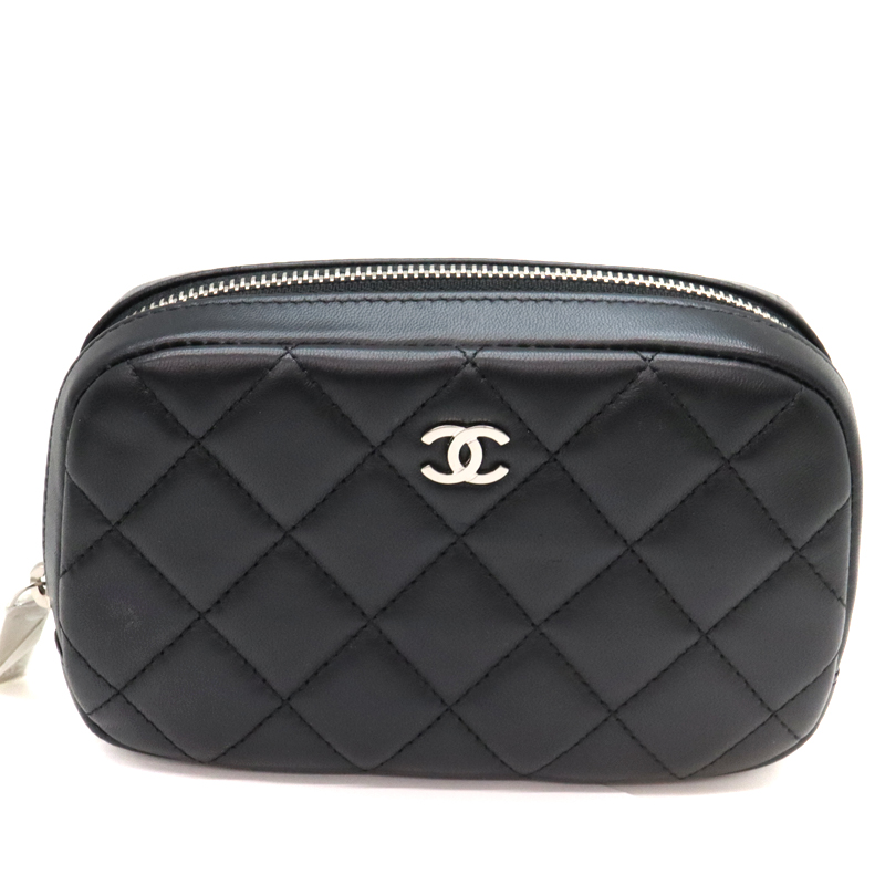 CHANEL ブラックレザーポーチ 楽天市場】【未使用品】【バッグ】CHANEL シャネル ノベルティ