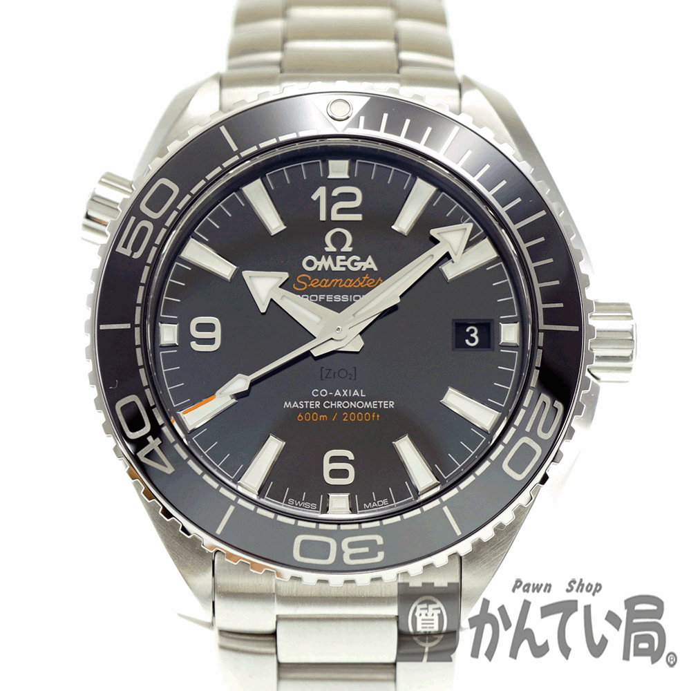 質屋かんてい局オンラインショップ Omega オメガ 215 30 40 01 001 シーマスター プラネットオーシャン ステンレススチール 革ベルト コーアクシャル ダイバーズウォッチ 防水 メンズ ブラック オレンジ 腕時計 Used 中古 質屋かんてい局春日井店 K