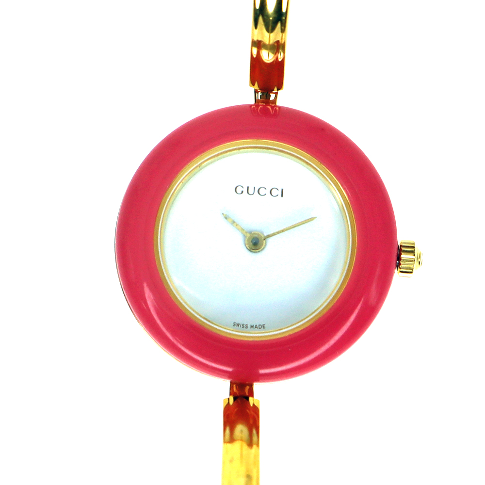 GUCCI 【グッチ】 11/12.2 チェンジベゼルウォッチ クォーツ 電池式 レディース ウォッチ 12色 ベゼル 腕時計