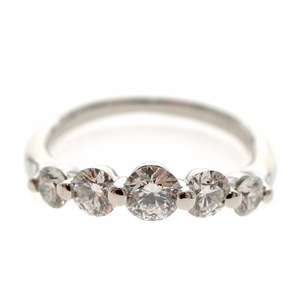 Pt900【プラチナ】ダイヤモンド0.827ct　リング　指輪　天然石　アクセサリー　ジュエリー　宝石　ノーブランド　レディース　新品仕上げ済【中古】USED-9 質屋かんてい局北名古屋店 n21-4858