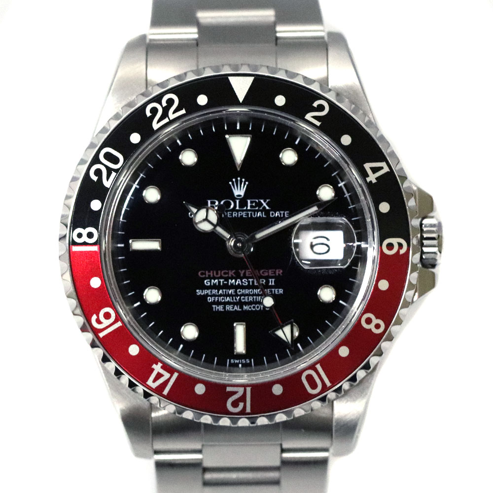 ロレックス Rolex 16710 GMTマスター2 チャックイエーガー セカンドモデル 【中古】