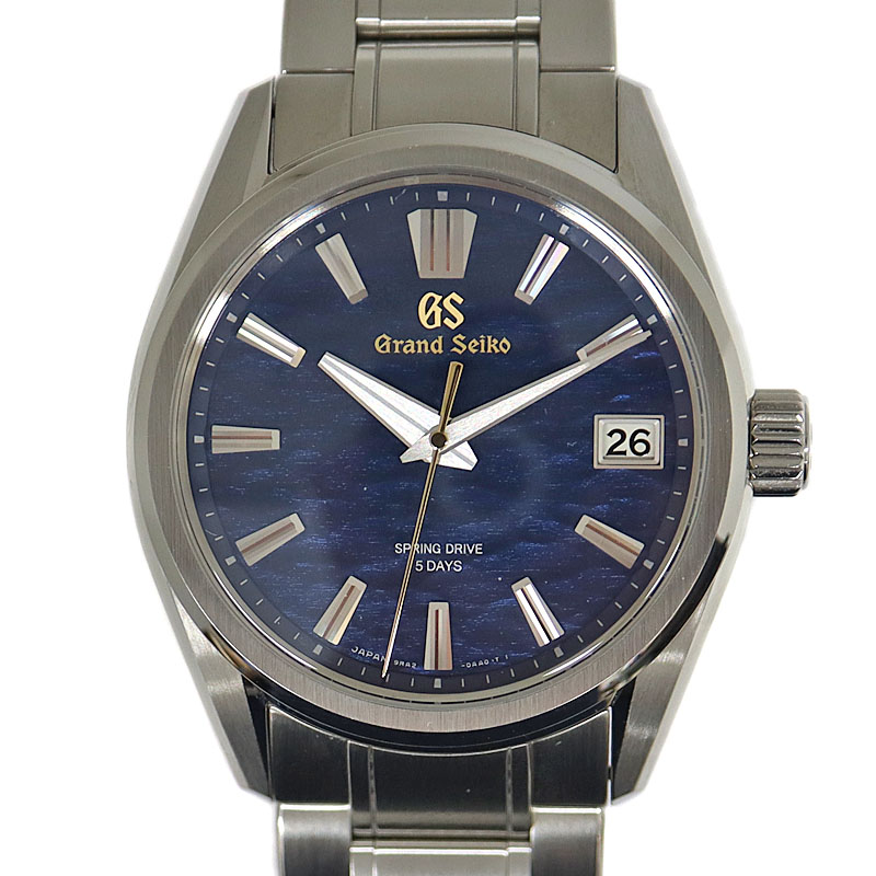 Grand Seiko【グランドセイコー 】SLGA007 / 9RA2-0AA0 スプリングドライブ エボリューション9コレクション セイコー創業40周年記念限定モデル  ブルー/シルバー 諏訪湖 水面 【中古】USED-A 質屋 かんてい局茜部店 a22-6186