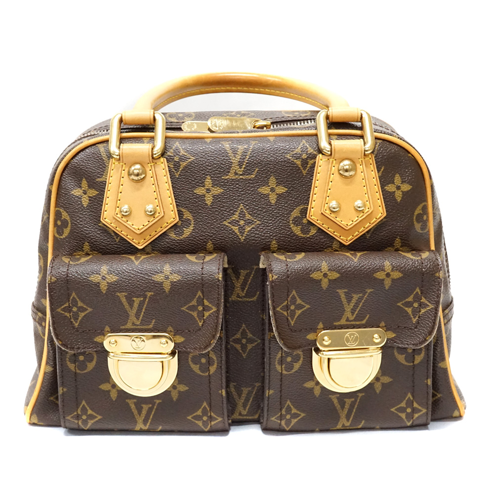 LOUIS VUITTON【ルイ･ヴィトン】Ｍ40026 マンハッタンPM ハンドバッグ モノグラム ポケット付き かばん  レディース【中古】USED-6 質屋 かんてい局北名古屋店 n22-5184